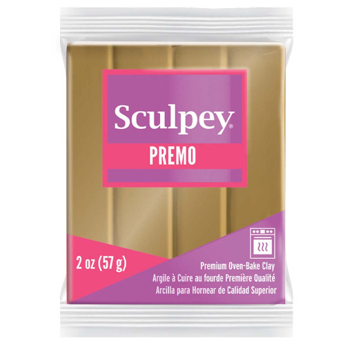 5 Pack - Sculpey Premo Premium Oven-Bake Clay 2oz-Antique Gold - PE022-5517