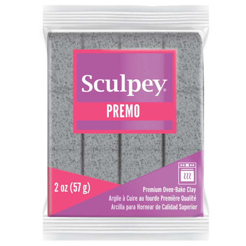 5 Pack Sculpey Premo Premium Oven-Bake Clay 2oz-Gray Granite PE022-5065