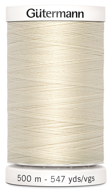 5 Pack - Gutermann Sew-All Thread 547yd-Eggshell - 501-22 - 077780006300
