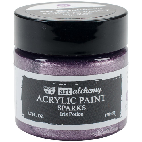 3 Pack Finnabair Art Alchemy Sparks Acrylic Paint 1.7 Fluid Ounces-Iris Potion AASAP-64139 - 655350964139