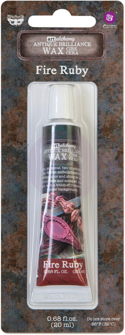 3 Pack - Finnabair Art Alchemy Antique Brilliance Wax .68 Fluid Ounce-Fire Ruby - AAAB-64306 - 655350964306
