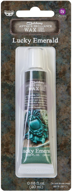 3 Pack - Finnabair Art Alchemy Antique Brilliance Wax .68 Fluid Ounce-Lucky Emerald - AAAB-64344 - 655350964344
