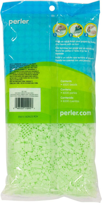 2 Pack - Perler Beads 6,000/Pkg-Glow In The Dark - PBM80-11-11095 2 Pack - Perler Beads 6,000/Pkg-Glow In The Dark - PBM80-11-11095