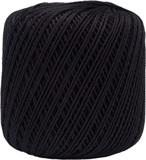 3 Pack Aunt Lydia's Fashion Crochet Thread Size 3-Black 182-12