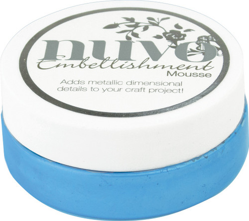 2 Pack Nuvo Embellishment Mousse-Cornflower Blue NEM-806 - 8416861080685060407158068