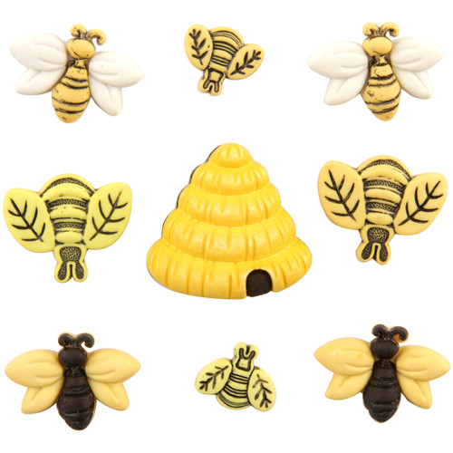 6 Pack - Buttons Galore Button Theme Pack-Buzzin Around - BTP-4253