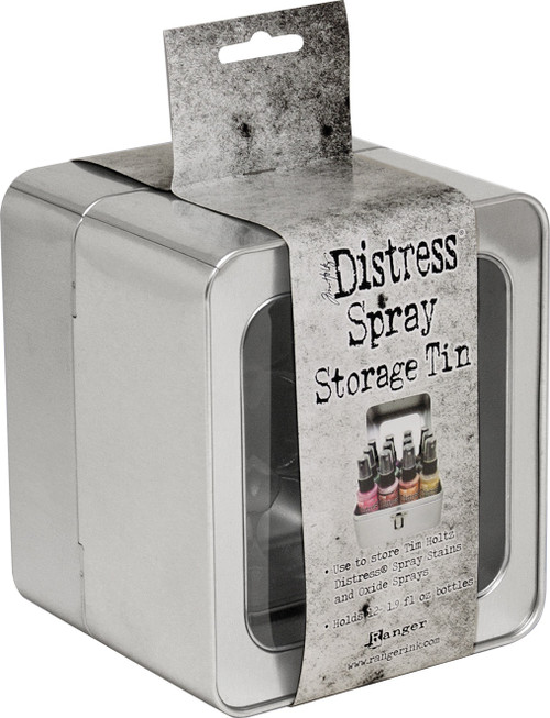 Tim Holtz Distress Oxide Spray Storage Tin-Holds 12 TDA68068