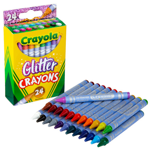 Crayola Crayons-Glitter 24/Pkg -52-3715