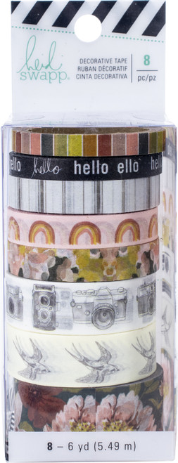 Heidi Swapp Honey & Spice Washi Tape Rolls 8/Pkg-6 Yards Each - HS315214 - 718813152143 Heidi Swapp Honey & Spice Washi Tape Rolls 8/Pkg-6 Yards Each - HS315214 - 718813152143