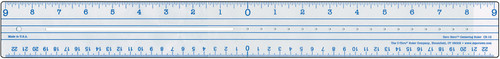 3 Pack - Westcott Plastic Ruler 18"-Zero Centering - CR-18