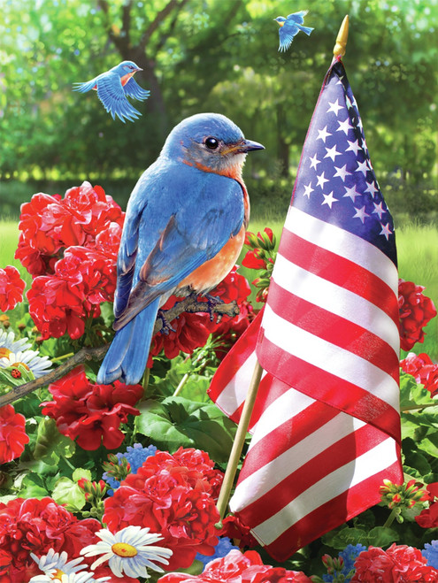 Royal & Langnickel(R) Small Paint By Number Kit 8.75"X11.75"-Patriotic Bluebird - PJS-90 - 090672373960