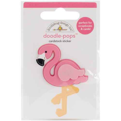 6 Pack - Doodlebug Doodle-Pops 3D Stickers-Pink Flamingo - FIS5226 - 842715052260 6 Pack - Doodlebug Doodle-Pops 3D Stickers-Pink Flamingo - FIS5226 - 842715052260