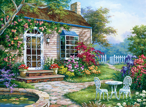 Paint By Number Kit 15.375"X11.25"-Spring Patio -PAL-45