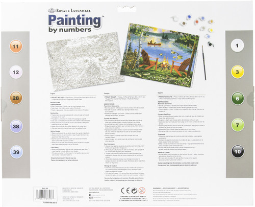 Royal & Langnickel(R) Paint By Number Kit 15.375"X11.25"-Lakeside Retreat - PAL-44 Royal & Langnickel(R) Paint By Number Kit 15.375"X11.25"-Lakeside Retreat - PAL-44