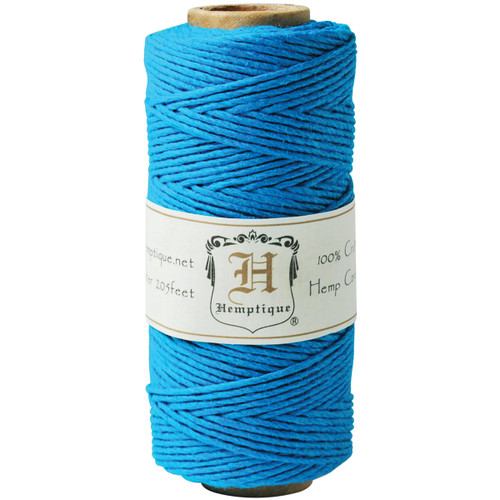 4 Pack - Hemptique Hemp Cord Spool 20lb 205'-Turquoise - HS20-TURQ - 091037093615