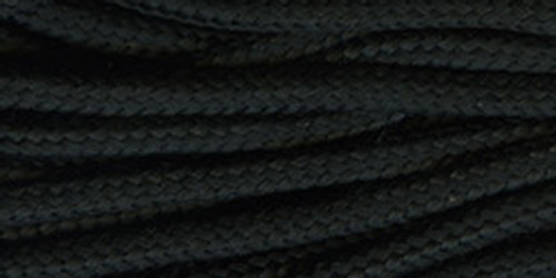 6 Pack - Pepperell Braiding Parachute Cord 3mmx21'-Black - PARA2-124