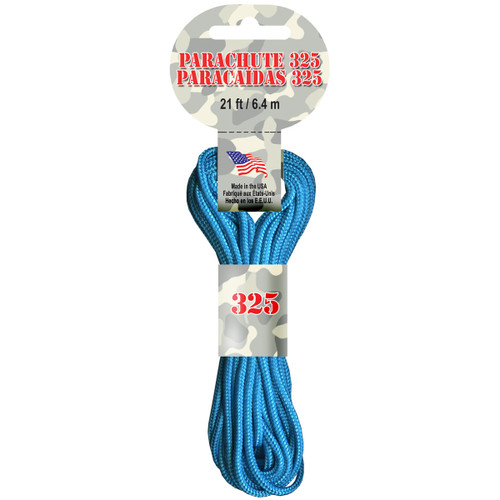 6 Pack Pepperell Braiding Parachute Cord 3mmx21'-Turquoise PARA2-142 - 725879308186