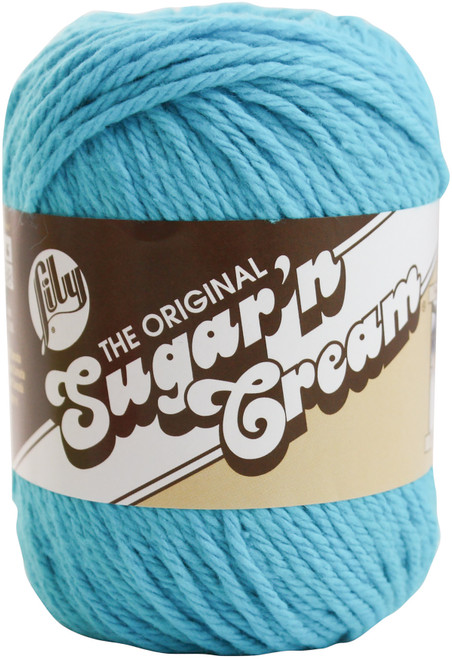 6 Pack Lily Sugar'n Cream Yarn Solids-Hot Blue 102001-1742 - 057355268777