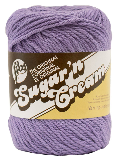 6 Pack - Lily Sugar'n Cream Yarn - Solids-Hot Purple - 102001-1317 - 057355268739
