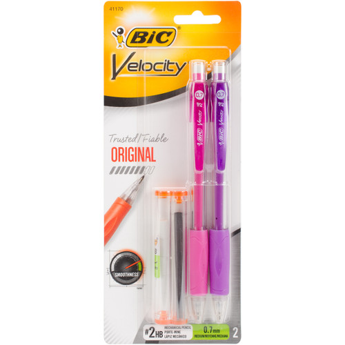3 Pack - BIC Velocity Mechanical Pencil 2/Pkg-Black - MV7P21 - 070330411708