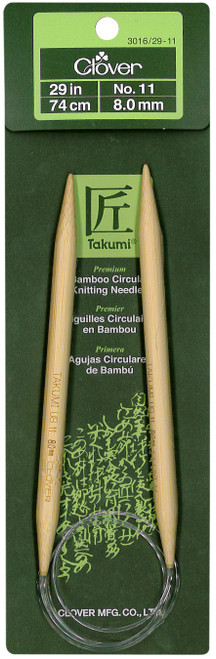 3 Pack Takumi Bamboo Circular Knitting Needles 29"-Size 11/8mm 1629-11 - 051221253126