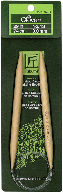 3 Pack Takumi Bamboo Circular Knitting Needles 29"-Size 13/9mm 1629-13 - 051221253133