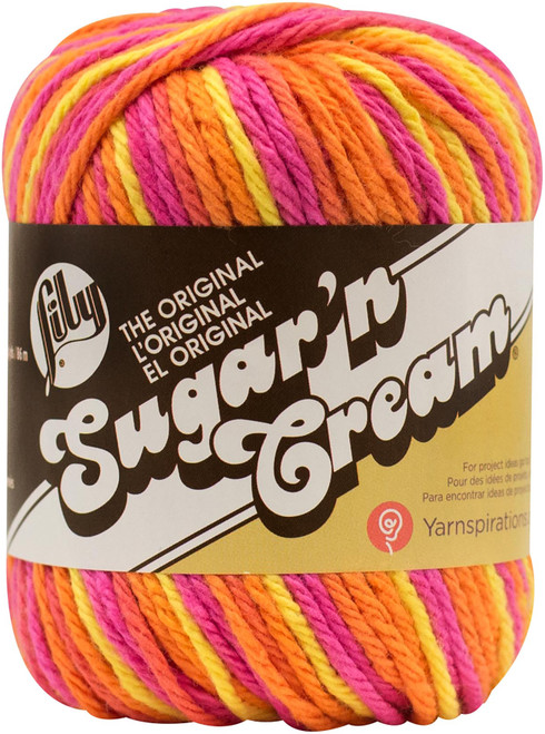 6 Pack - Lily Sugar'n Cream Yarn - Ombres-Playtime - 102002-2741 - 057355269217