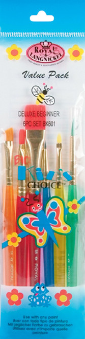 3 Pack - Royal & Langnickel Big Kid's Choice Beginner Brush Set 6/Pkg- - BK601 - 090672011251