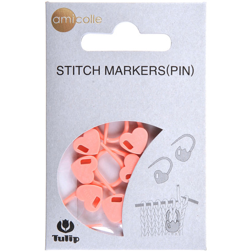 3 Pack - Tulip Stitch Markers 7/Pkg-Heart/Pink - AC-29 - 846550013943 3 Pack - Tulip Stitch Markers 7/Pkg-Heart/Pink - AC-29 - 846550013943