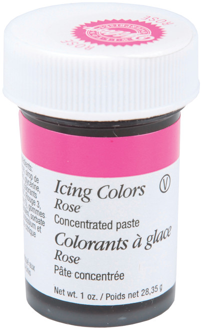 6 Pack Wilton Icing Colors 1oz-Rose W610-401 - 070896064011