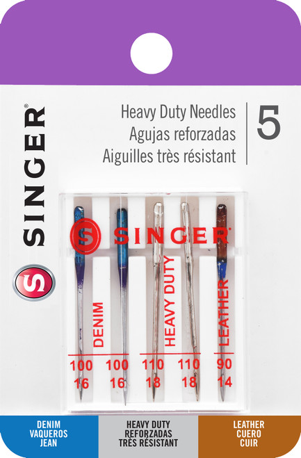 3 Pack - SINGER Universal Heavy-Duty Machine Needles-5/Pkg - 04801 - 075691048013