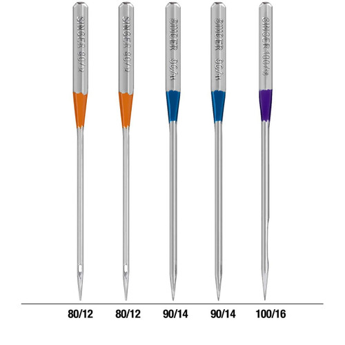 6 Pack - SINGER Universal Regular Point Overlock Machine Needles-Sizes 11/80 (2), 14/90 (2) & 16/100 (1) - 04803 6 Pack - SINGER Universal Regular Point Overlock Machine Needles-Sizes 11/80 (2), 14/90 (2) & 16/100 (1) - 04803