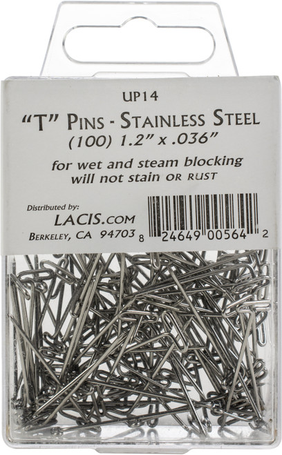 2 Pack Lacis T-Pins 1.2" 100/PkgUP14 - 824649005642