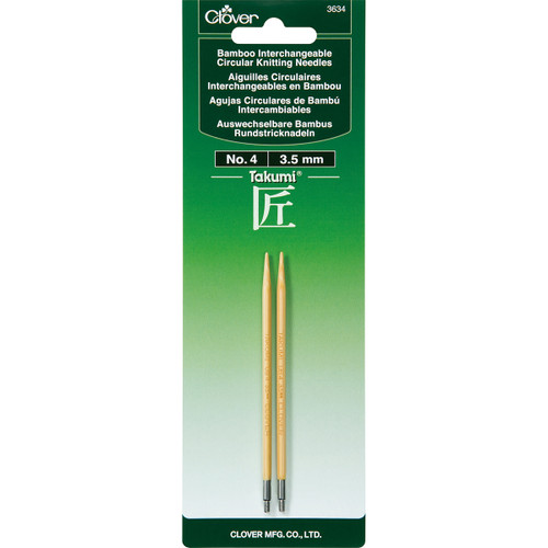 3 Pack - Takumi Bamboo Interchangeable Circular Knitting Needles-Size 4/3.5mm - 3634-4 - 051221736346