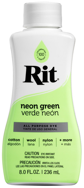 3 Pack - Rit Dye Liquid-Neon Green - 8-21 - 885967882100