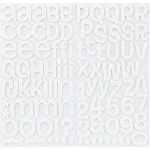 3 Pack - American Crafts Foam Alphabet Stickers-Rootbeer Float-White, 92/Pkg - 42732