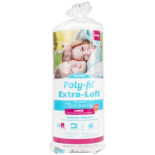 4 Pack Fairfield Extra-Loft Bonded Polyester Batting-Queen Size 90"X108" X90B - 035352106742