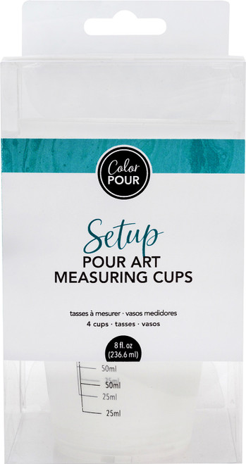 3 Pack American Crafts Color Pour Measuring Cups 4/Pkg349618 - 718813496186