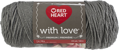 3 Pack - Red Heart With Love Yarn-Pewter - E400-1401 - 073650817410