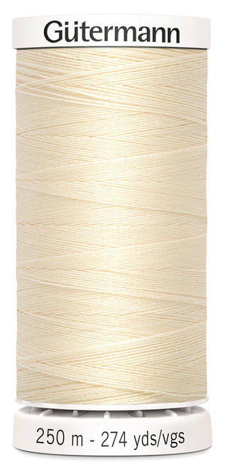 5 Pack - Gutermann Sew-All Thread 274yd-Ivory - 250P-800 - 077780005945