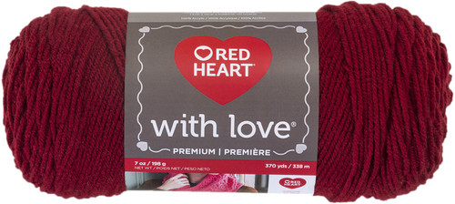 3 Pack - Red Heart With Love Yarn-Berry Red - E400-1914 - 073650817649
