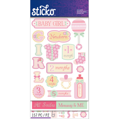3 Pack Sticko Flip Pack-Baby Girl E5260124 - 015586799019