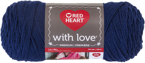 3 Pack - Red Heart With Love Yarn-Navy - E400-1801 - 073650817557