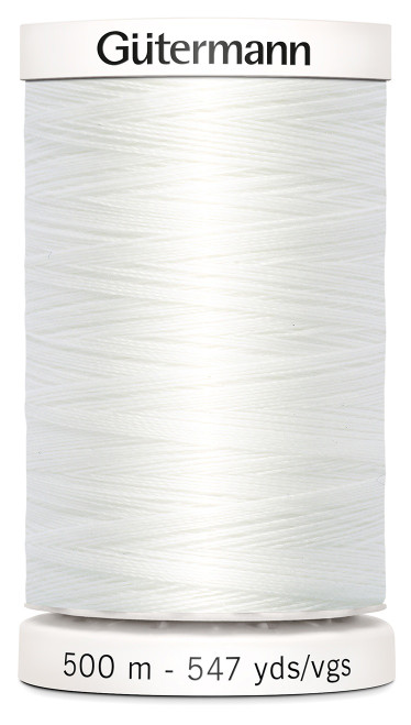 5 Pack - Gutermann Sew-All Thread 547yd-Nu White - 501-20 - 3007778000630