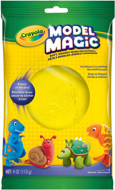 3 Pack Crayola Model Magic 4oz-Yellow 57-4434 - 071662544348