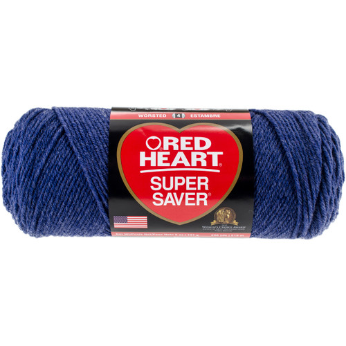 3 Pack - Red Heart Super Saver Yarn-Denim - E300B-5851 - 073650002168