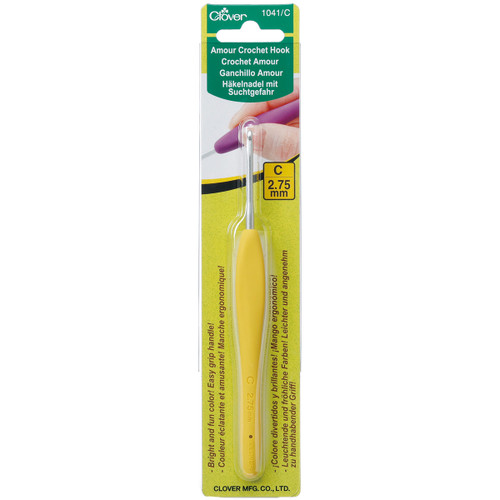 3 Pack Clover Amour Crochet Hook-Size C2/2.75mm 1041/C - 051221710414