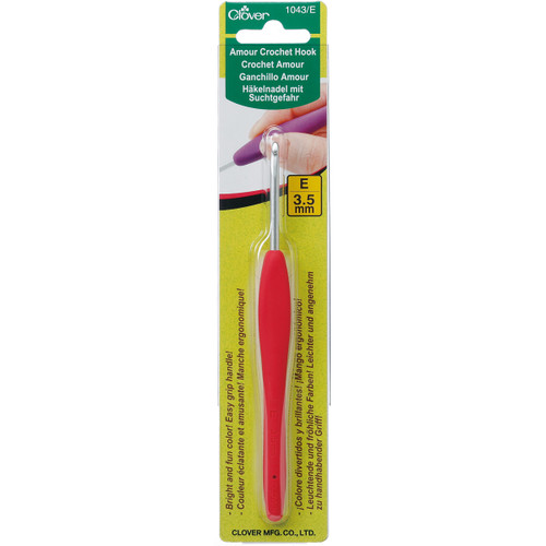 3 Pack - Clover Amour Crochet Hook-Size E4/3.5mm - 1043/E - 051221710438 3 Pack - Clover Amour Crochet Hook-Size E4/3.5mm - 1043/E - 051221710438