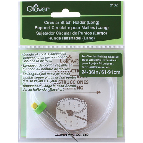 3 Pack Clover Long Circular Stitch Holder-Sizes 24" To 36" 3162 - 051221731624