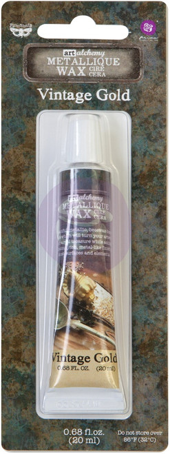 3 Pack - Finnabair Art Alchemy Metallique Wax .68 Fluid Ounce-Vintage Gold - AAMW-63958 - 655350963958